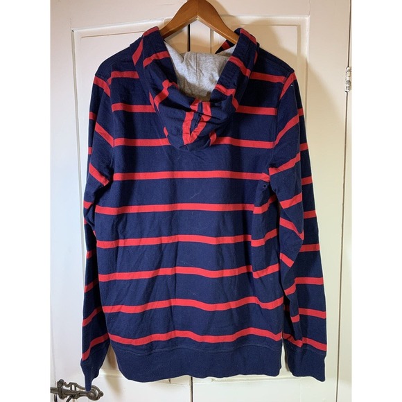 Canterbury Uglies Hoodie Men’s Medium Pullover Pocket Stripes Blue Red Australia - Picture 3 of 16